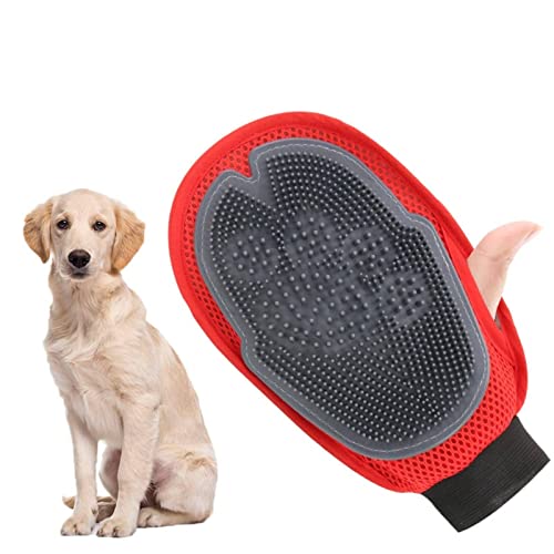 NA Nuevo tipo de perro masaje guantes de baño Masaje Productos de limpieza incluyendo dos piezas
