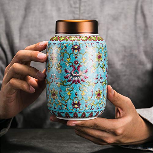 "N/A" Urnas De Cremación De Madera Grandes para Cenizas Humanas para Adultos, Caja De Urnas Funerarias Conmemorativas Rojas, Ataúdes Y Urnas con Diseño De Dragón Y Fénix(Color:Azul)