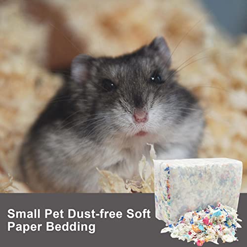 N/A/A Ropa de Cama Suave de Papel para Mascotas pequeñas, Arena de Papel Colorida para Animales pequeños, Ropa de Cama para Animales pequeños sin Polvo, para hámsteres, Conejos, Conejillos de Indias