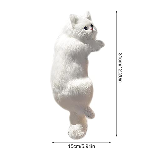 N/A/A Simulación peludo colgante gato felpa colgante gatito juguete decoración del hogar para TV escritorio figuras animales regalos