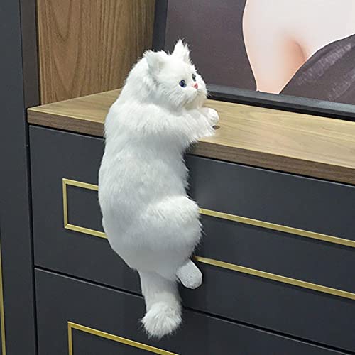 N/A/A Simulación peludo colgante gato felpa colgante gatito juguete decoración del hogar para TV escritorio figuras animales regalos