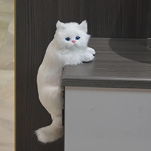 N/A/A Simulación peludo colgante gato felpa colgante gatito juguete decoración del hogar para TV escritorio figuras animales regalos