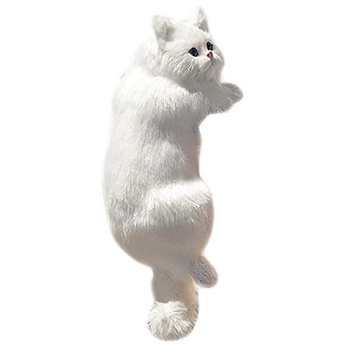 N/A/A Simulación peludo colgante gato felpa colgante gatito juguete decoración del hogar para TV escritorio figuras animales regalos