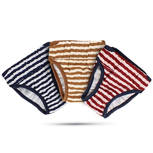 NAMSAN Pañales para perros (paquete de 3) pañales reutilizables y lavables para cachorros no adiestrados/hembras en calor/excitación minera/incontinencia--XL