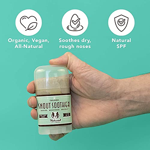 Natural Dog Company – Chupete de hocico | Remedio totalmente natural para las narices de perro agrietadas, crujientes y secas | Recomendado por veterinarios | Palo de 2 onzas