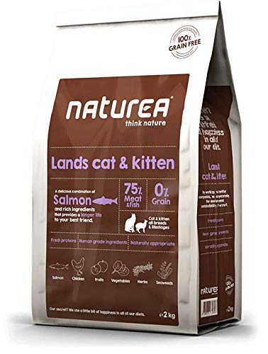 NATUREA Terrenos carne y pescado 350 gr Comida seca sin grano gato