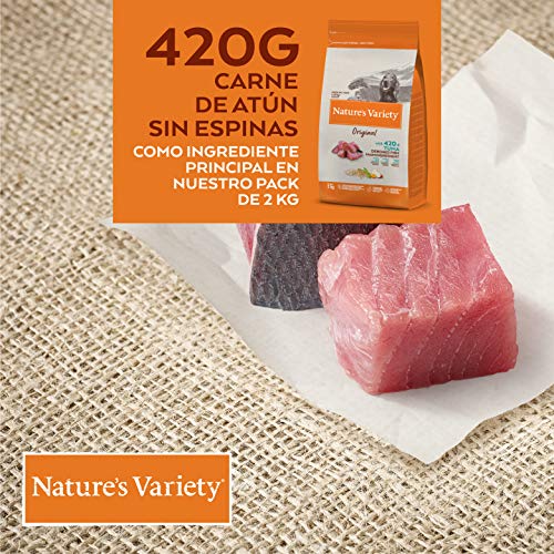Nature's Variety Original - Pienso para perros adultos con atún sin espinas 2 Kg