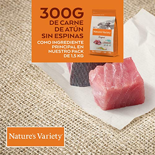 Nature's Variety Original - Pienso para perros adultos mini con atún sin espinas 1,5 Kg