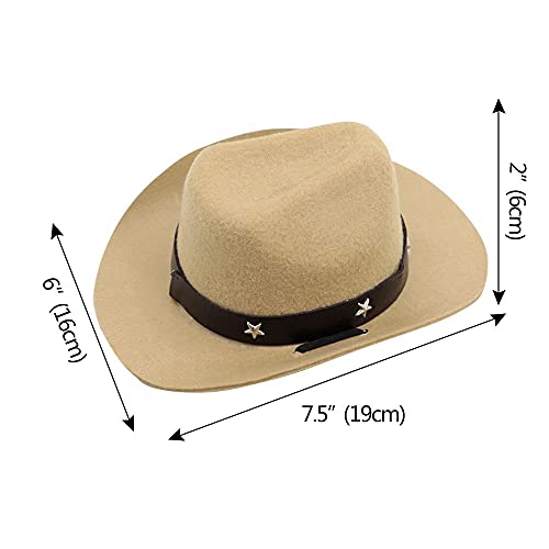 NAYAO Verano Ajustable Perro Mascota Sombrero de Vaquero Productos para Mascotas Accesorio de Foto Sombrero de Vaquero Sombrero de Gato(Black)