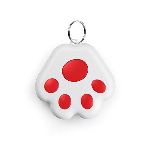 N+B Rastreador GPS de Mascotas para Perros Gatos Buscador de Llaves Bluetooth Localizador de Mascotas Rastreador de niños antipérdida Rastreador de Billetera GPS Localizadores de artículos (Rojo)