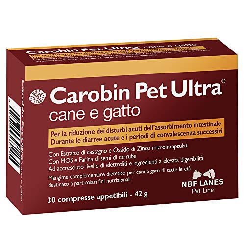 NBF Lanes Carobin Pet Ultra Alimento Complementare per Cani 30 Compresse