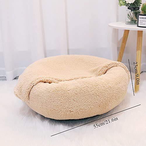 NBLL Cueva de Vivienda Cueva Convertible ortopédica Redonda, Cama Redonda extraíble y Lavable para Mascotas, Utilizada para Perros y Gatos