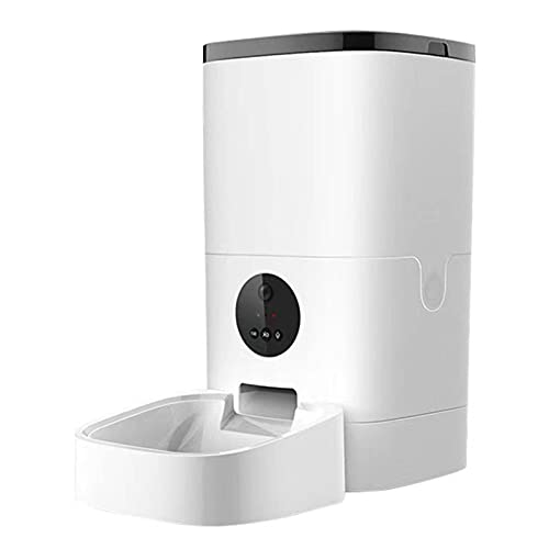 NC 4/6 L Alimentador inteligente para mascotas para gatos Wi Fi Alimentador automático de gato de gran capacidad Dispensador de alimentos para gatos seco Máquina expendedora de perros con registro