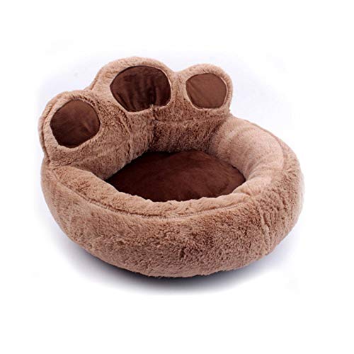 NC Cute Pet Nest Nest with Cat Paws Design Soft and Comfortable Small Dogs with Thickened Cushion Removable Kennel