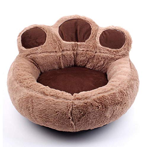 NC Cute Pet Nest Nest with Cat Paws Design Soft and Comfortable Small Dogs with Thickened Cushion Removable Kennel