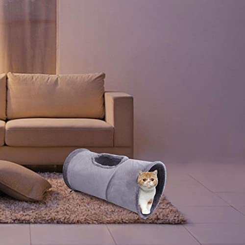 Nedyet Túnel de juguete para gatos, juguete educativo plegable y resistente al desgaste, para mascotas en interiores y exteriores, gatitos, perros