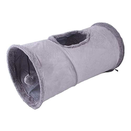 Nedyet Túnel de juguete para gatos, juguete educativo plegable y resistente al desgaste, para mascotas en interiores y exteriores, gatitos, perros
