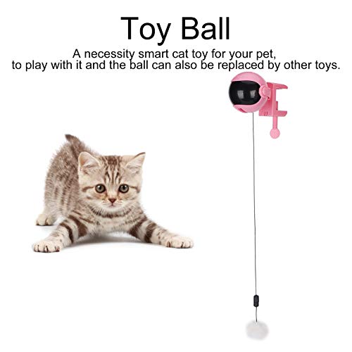 needlid Bola de Juguete, Bola de elevación automática Inteligente PRT para Mascotas para Gatitos para Gatos(Rosado)