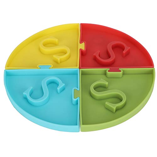 needlid Cuenco De Alimentación Lenta para Perros, Colorido, El Cuenco Se Puede Empalmar, Cuenco De Alimentación Lenta para Mascotas De 4 Colores, Material De Silicona De Grado Alimenticio, para