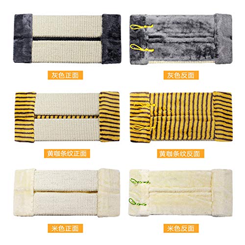Newgreeny Placa De Rascar De Gato De Esquina Sisal Placa De Rascar De Gato Juguete De Gato De Pared Ataque Rojo