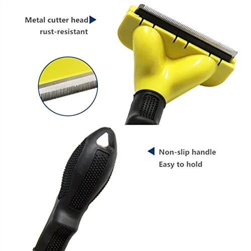 NFEGSIYA Cepillo de Aseo de Mascotas S m Cepillos de Pelo Amarillo for Mascotas for Perros Cat Pequeño Pequeño Peinear Peach Piel Limpieza Cepillo Cepillo Clipper Herramientas (Size : M)