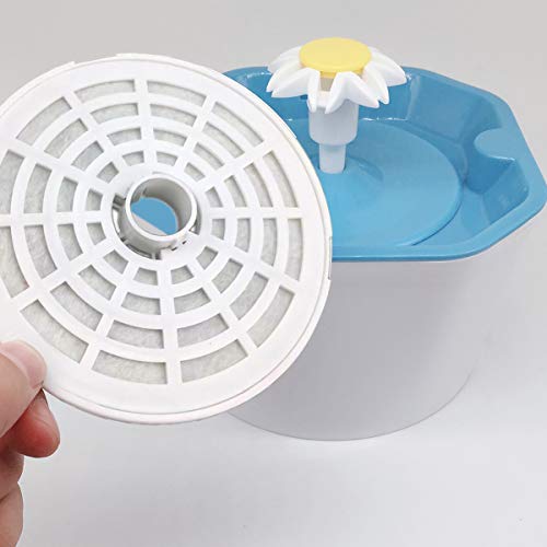 Nicoone 5 filtros de fuente de agua para gatos y mascotas, repuesto para fuente de agua, filtros de carbón activado para fuente de agua de mascotas