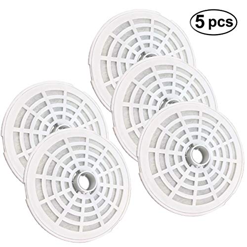Nicoone 5 filtros de fuente de agua para gatos y mascotas, repuesto para fuente de agua, filtros de carbón activado para fuente de agua de mascotas