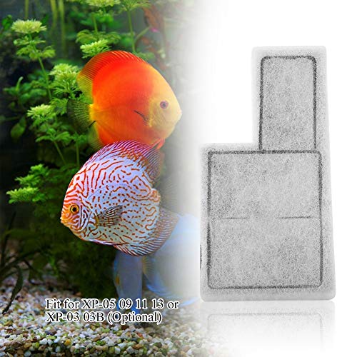Nicoone Aquarium Crystal Bio-Chem Filtro interno Reemplazo de pecera Acuario Cartucho de filtro de carbón activado para XP-05 09 11 13 XP-03 03B