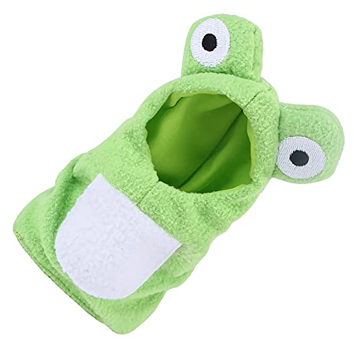 Nicoone Disfraz de pájaro para pájaros, parrot Flight Suit Frog Shape Bird Clothes Cosplay Photo Prop para loros grises africanos periquito cacatúa