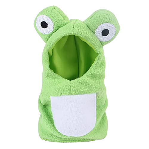 Nicoone Disfraz de pájaro para pájaros, parrot Flight Suit Frog Shape Bird Clothes Cosplay Photo Prop para loros grises africanos periquito cacatúa