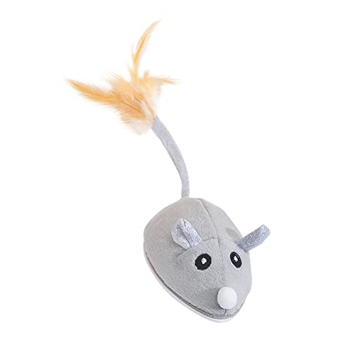 Nicoone Juguetes de rata, Ratón Móvil Para Gato Gatito Mascota Novedad Regalo Simulación Juguete Rata Interactivo Gato Juguete Eléctrico Automático Movimiento Ratón Juguete para Jugar