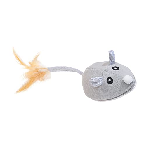 Nicoone Juguetes de rata, Ratón Móvil Para Gato Gatito Mascota Novedad Regalo Simulación Juguete Rata Interactivo Gato Juguete Eléctrico Automático Movimiento Ratón Juguete para Jugar