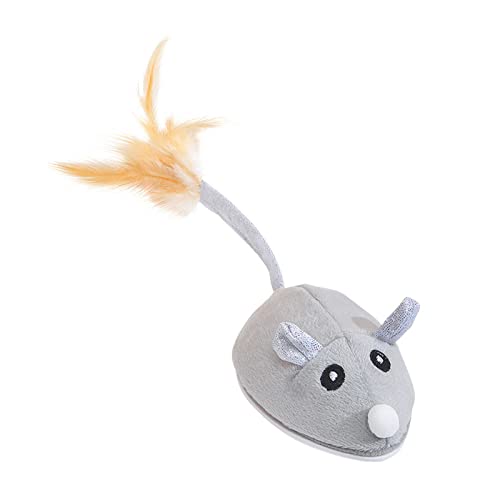Nicoone Juguetes de rata, Ratón Móvil Para Gato Gatito Mascota Novedad Regalo Simulación Juguete Rata Interactivo Gato Juguete Eléctrico Automático Movimiento Ratón Juguete para Jugar