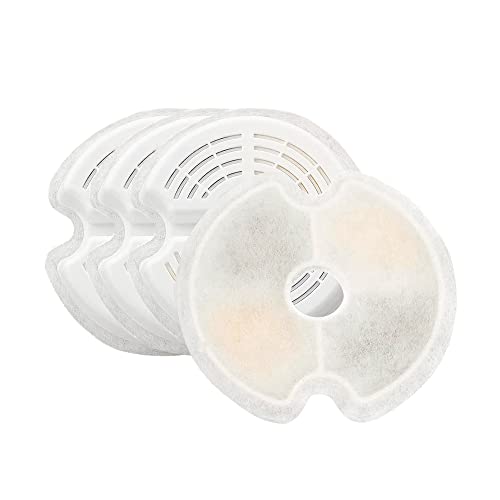 NICREW Filtros de Fuente para Gatos y Perros, Filtros de Repuesto para Fuente 2 L, Paquete de 4 Piezas