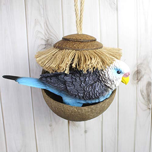 Nidos para PáJaros Nido del pájaro de la cáscara de Coco esférico, la cría de Aves y el Lugar de Descanso, la avión de la Ardilla del Loro del hámster, pequeño, Medio, Grande