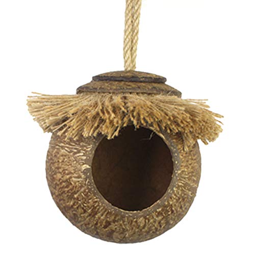 Nidos para PáJaros Nido del pájaro de la cáscara de Coco esférico, la cría de Aves y el Lugar de Descanso, la avión de la Ardilla del Loro del hámster, pequeño, Medio, Grande