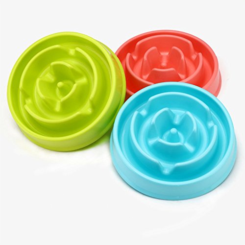 nikgic Animal Slow Food lente alimentación bol perro cuenco interactiva Aider a digérer un cuenco alimentos/fiambrera de alimentación lente para perro