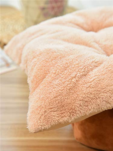 Nileco Camas para Perros Lavables Portátil con Parte Inferior Antideslizante,Colchón para Perros Mimoso Cama para Perros,Cozy Cama para Mascotas para Perros Gatos-Amarillo S