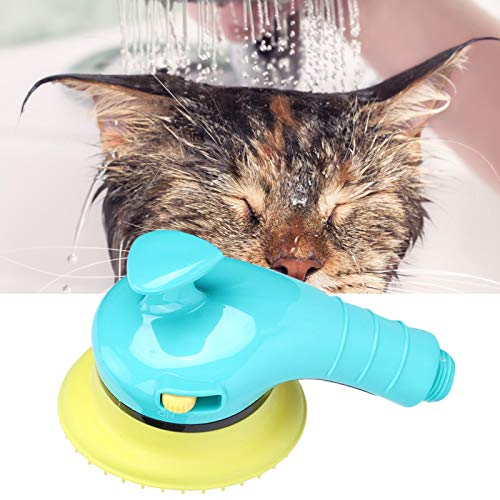 Nimomo Cabezal de Ducha para Mascotas, Interruptor Independiente para Mascotas, Boquilla de baño, Cabezal de Ducha de Masaje, Suministros de Limpieza para Gatos, Perros