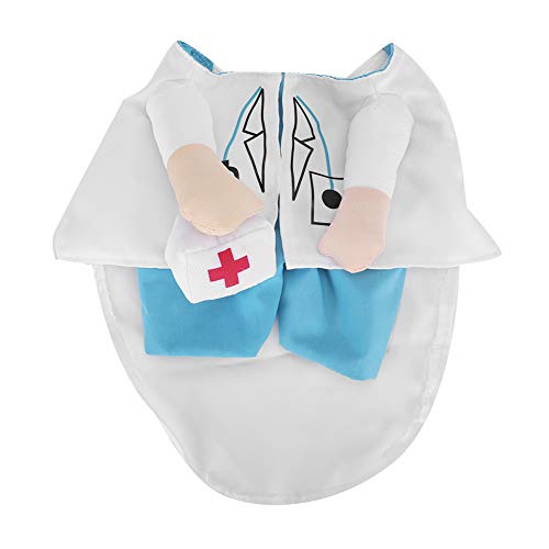 Nimomo Ropa para Gatos - Mini Ropa Linda y Divertida para Gatos Traje de Doctor Ropa para Disfraces Suministros para Mascotas(White)