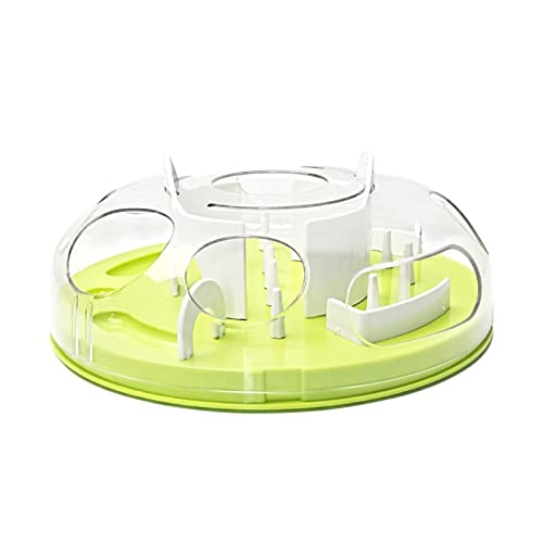 NIMUDU Comedero,Comedero Lento Cat Cable DE PUCHO Durante DE PUCHO Durante Abdominales Plato de alimentación Suministros for Mascotas con Laberinto de diseño Placas de Rompecabezas de Perro