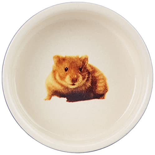 Nobby Hamster - Cuenco de cerámica para hámsteres (7,5 de diámetro x 2,5 cm), Azul