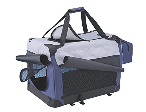 Nobby Traveller Plus Bolsa para Perro/Gato, Azul/Gris