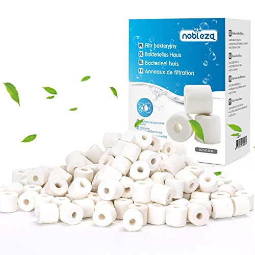 Nobleza - Anillos de Filtro de Cerámica, Filtro Biológico para Acuarios y Peceras, 1000g en Bolsas