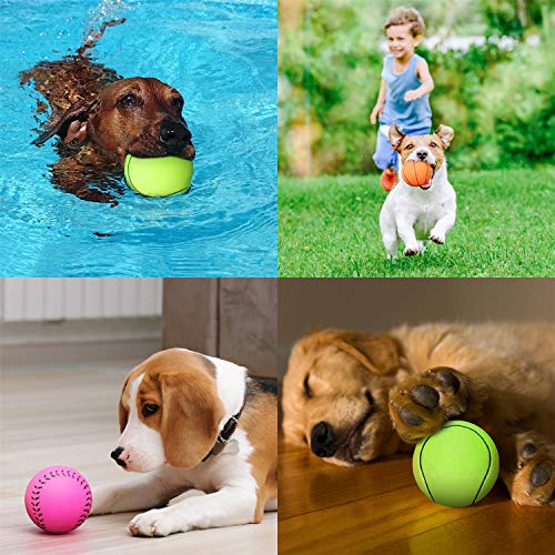 Nobleza - Juguetes para Perros - Pelotas Caucho Baloncesto, Tenis, Béisbol para Perros pequeños y Cachorros - 6 Piezas Bola de Juguete Que rebota no Tóxica - Adecuada para Perros pequeños y medianos
