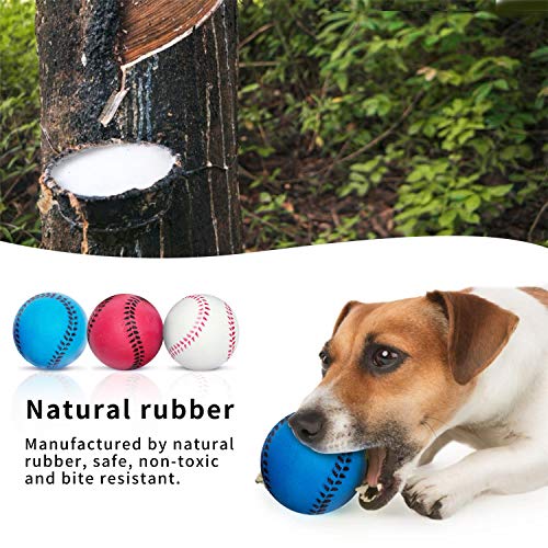 Nobleza Pelotas de Juguete para Perros, Pelota Perro Hecho de Caucho Natural y Ecológico, Muy Resistente y de Goma Natural de Alto Estiramiento - 7.2cm/6 Pack