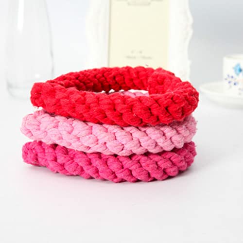 NOLITOY 2 Pares Masticar Masticar Juguete Romántico Corazón en Forma de Perro Chirillo Juguete de Algodón Perro Masticar Juguete Mascota Jugando Juguete Mascotas Suministros para Mascotas