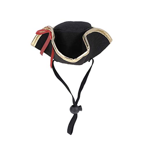 NOLITOY Mascota Pirata Sombrero Mascota Capitán Sombrero Perro Gato Pirata Sea Cap Capitán Yacht Hat Capitán Cap para Navidad Halloween Cosplay Disfraz Foto Props (Pirata)