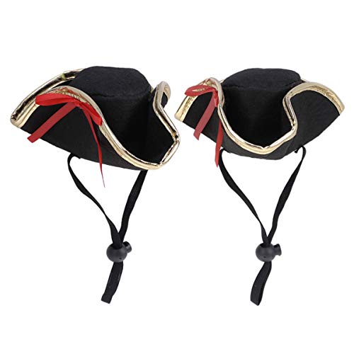NOLITOY Mascota Pirata Sombrero Mascota Capitán Sombrero Perro Gato Pirata Sea Cap Capitán Yacht Hat Capitán Cap para Navidad Halloween Cosplay Disfraz Foto Props (Pirata)
