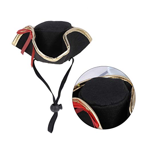 NOLITOY Mascota Pirata Sombrero Mascota Capitán Sombrero Perro Gato Pirata Sea Cap Capitán Yacht Hat Capitán Cap para Navidad Halloween Cosplay Disfraz Foto Props (Pirata)